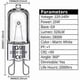 thumbnail image 2 of G9 halogen lamps 60W, 230V, 10 Pack 60W, 2 of 5