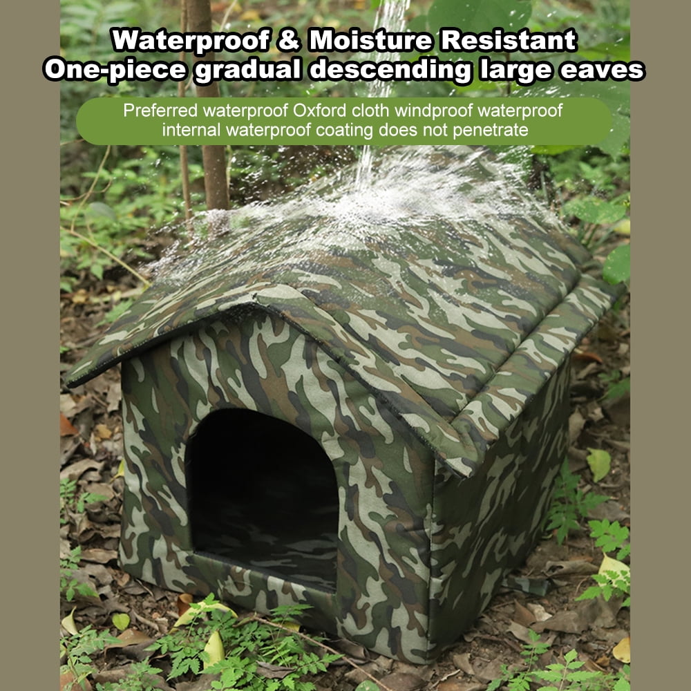 Cats Outdoor Cat House Stray Cat Dog House, Indoor And Outdoor Use, Wind And Rain Shield,  Oxford Fabric, Waterproof And Moisture-proof, Easy Installation, Long-lasting