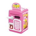 thumbnail image 1 of Alcancía electrónica portátil, con música y caja de ahorro de luz, cajero automático automático, , juguete, ahorro de monedas, dinero en efectivo , Rosado Sunnimix Alcancía Electrónica, 1 of 8