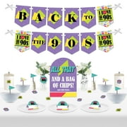 Big Dot of Happiness 90's Throwback - DIY 1990s Party Signs - Snack Bar Decorations Kit - 50 Pieces