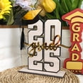thumbnail image 3 of HLONK 2025 Graduation Season Decoration Grad Party Decor Graduation Party Grad Party Table Wood Sign Holiday Decorations for Home Festival Decor, 3 of 9