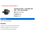 thumbnail image 2 of Front Blower Motor - Compatible with 2007 - 2010 Jeep Wrangler 2008 2009, 2 of 2