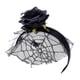 thumbnail image 3 of Headband Headband With Fabric Flowers, \u0026 Lace Wedding Cosplay Salvador Diadema de flores con velo de encaje, 3 of 8
