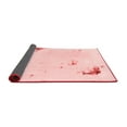 thumbnail image 2 of Ahgly Company Indoor Round Abstract Red Modern Area Rugs, 5' Round, 2 of 4