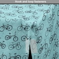 thumbnail image 4 of Bike Dog Crate Cover, Monochrome Minimal Pattern with Various Simple Bicycle Silhouettes, Easy to Use Pet Kennel Cover Small Dogs Puppies Kittens, 7 Sizes, Blue Slate Blue, by Ambesonne, 4 of 6