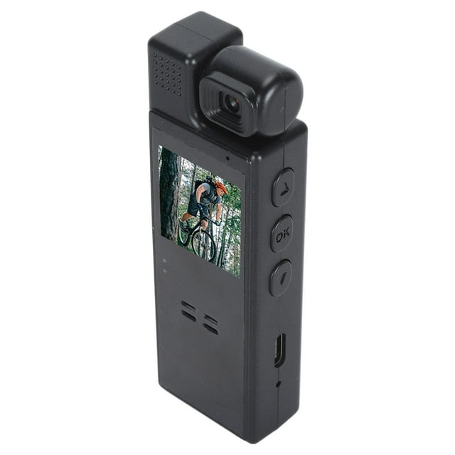 Cámara Portátil Con Cuerpo, HD 1080p Back Clip de Detección de Movimiento de Grabadora de video Pequeño para andar en bicicleta para acampar