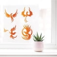 thumbnail image 6 of 4PCS Phoenix Window Decals Static Glass Sliding Door Sticker Clings Vinyl Alert Film Bedroom Bathroom Decals for DIY, 6 of 9