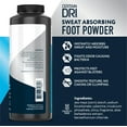 thumbnail image 3 of Certain Dri Foot Powder for Men & Women, Sweat & Odor Control, 8oz, 3 of 6