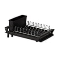 thumbnail image 1 of Escurridor de platos, escurridor de platos expandible para encimera de cocina con soporte para utensilios, escurridor de platos pequeño de acero inoxidable con escurridor para cocina en fregadero, 1 of 1