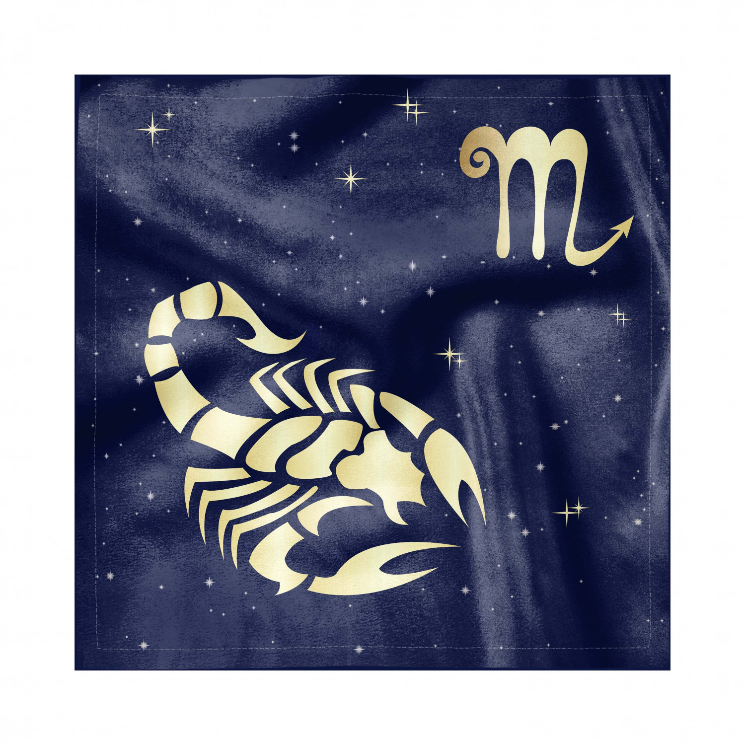 Zodiac Scorpio Decorative Satin Napkins Set of 4, Esoteric Future