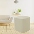 thumbnail image 3 of Housses pour Repose-Pieds Carrés, Housse de Pouf, Remplacement, Blanc Laiteux, 3 of 7