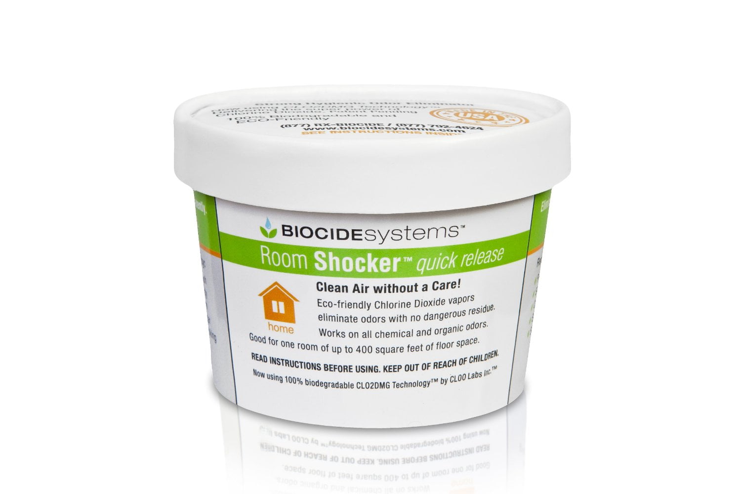 Biocide Systems 3220 Odor Absorber Room Shocker (TM) Free Standing Tub