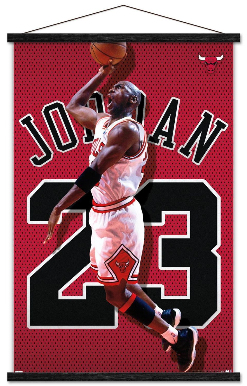 Michael Jordan - Jersey Wall Poster, 22.375" x 34" Framed