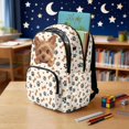 thumbnail image 4 of Tutolipy Dog Paw Print, Bone & Heart Pattern Kids Backpack with Lightweight Large Capacity Rucksack, Adjustable Straps 17 Inch Bookbag for Travel Daily Use Picnic, 4 of 8