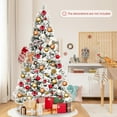 thumbnail image 3 of Gymax Arbre de Noël Artificiel Enneigé de 7 Pi, Arbre de Noël Articulé avec Support en Métal, 3 of 10
