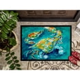 thumbnail image 3 of By Chance Crab in Aqua blue Door Mat, 3 of 4