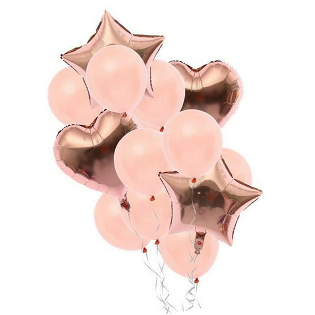 Juego de 14 globos de estrella de látex con lámina metálica para decoración de fiestas, Yuyangstore juegos de globos de fiesta