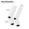 thumbnail image 5 of Balery Sea Turtle Printed Novelty Socks Men's Women's Crew Socks Sports Socks Knee High Socks Cotton Socks Quirky and Cool Socks, 5 of 9