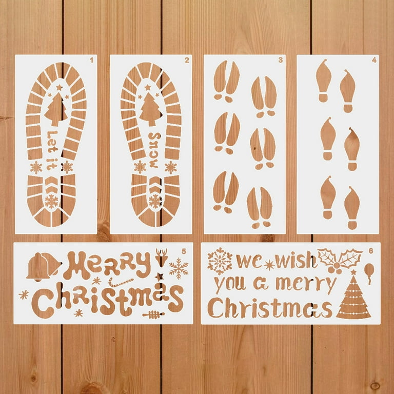 Mosey 6Pcs/Set Christmas Footprint Printing Stencil Multipurpose Reusable Holiday DIY Wall Art Painting Craft Project Elf Santa Footprint Template Kit - Walmart.com mosey-6pcs-set-christmas-footprint-printing-stencil-multipurpose-reusable-holiday-diy-wall-art-painting-craft-project-elf-santa-footprint-template-kit-walmart-com