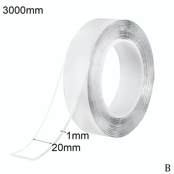 TRANSPARENT Nano Tape Washable And Reusable Doublesided Adhesive Adhesive Universal Hook Tape For Furniture