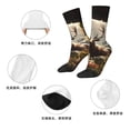 thumbnail image 5 of Honeii Enchanted Deer In Cave Print Adult Socks,Crew Socks,Casual Calf Socks,Daily Wear Socks for Men & Women, Perfect for Sports, Casual and Everyday Use, 5 of 6