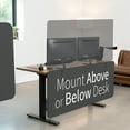 thumbnail image 5 of VIVO Dark Gray Clamp-on/Screw-on 60x24 inch Desktop Privacy Panel, Desk Divider, 5 of 8