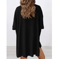 thumbnail image 2 of Set de salón de dos piezas PRETTYGARDEN para mujer 2025 negro XXL, 2 of 6
