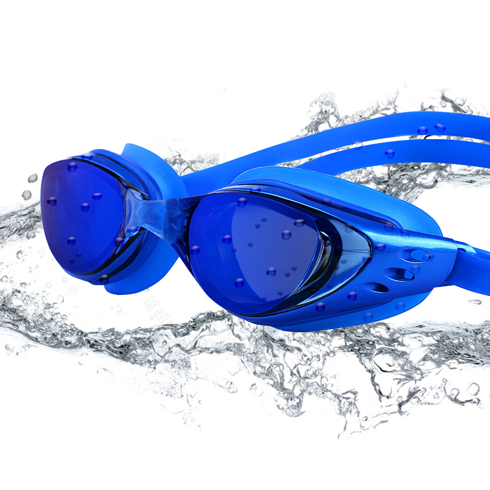 Swimming Goggles, HD Swimming Goggles with Adjustable Nose Piece, No