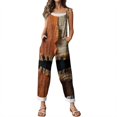 thumbnail image 7 of Evdexr Women's Halloween Jumpsuits 2026 Bat Pumpkin Graphic Rompers Wide Leg Sleeveless Square Neck Pants Baggy Loose Fit Overalls with Pockets 2XL, 7 of 7