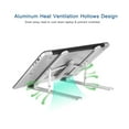 thumbnail image 3 of Laptop Stand Adjustable Portable Computer Riser Tablet Elevator for Desk Cooling Aluminum Ventilated Notebook Holder Compatible with 10-17in PC, 3 of 8