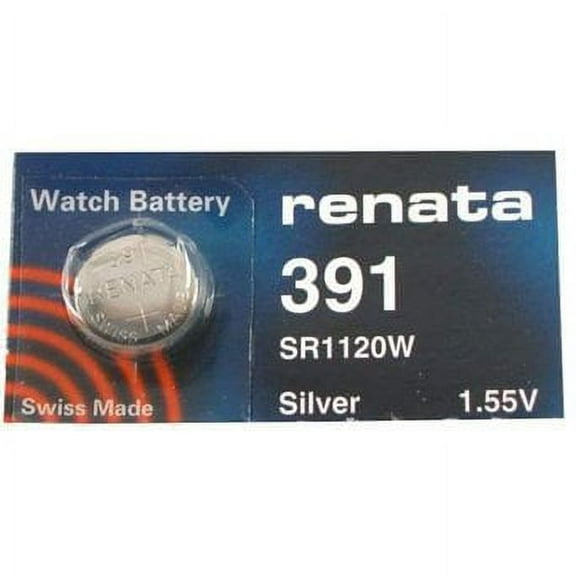 Renata Battery 391 Sr1120W Silver 1.55V Swiss Made