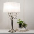 thumbnail image 3 of Ok Lighting OK-5109T Crystal Silver Table Lamp, 16" x 16" x 30", 3 of 5