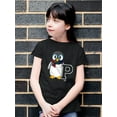 thumbnail image 2 of Penguin Varsity P - Cozy Mascot Emoji Graphic Youth's T-shirt, 2 of 4