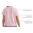 thumbnail image 4 of Remera CRZ YOGA de Algodón Pima Corte Relajado Rosa Fresa M, 4 of 5
