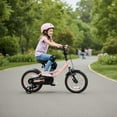 thumbnail image 2 of Costway Vélo pour Enfants de 14 Pouces Bicyclette pour Tout-Petits avec Roues Stabilisatrices, Freins Doubles, Siège Ajustable Rose, 2 of 10