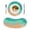 Multicolor, variant on Aqua Ombre Coastal Round 15 Inch Placemats Set of 4, Summer Nautical Beach Ocean Seaside HeatResistant Non Slip Place Mats for Dining Table, Wipeable Braided Kitchen Table Mats for Housewarming