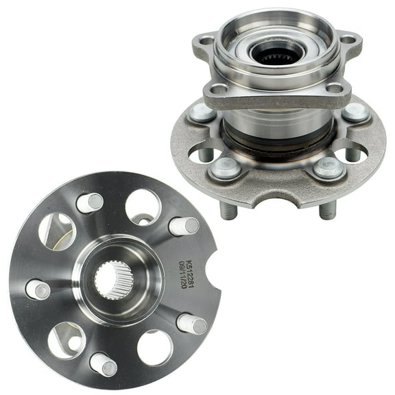 Detroit Axle - AWD 2pc Rear Wheel Bearing Hubs Assembly Replacement for 2004-2010 Toyota Sienna