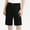Black, variant on Girls Chino Shorts with Pockets- Casual Pull On Knee Length School Uniform Beige Size 6-16