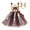 C227/Brown, variant on Afdoent Girls Fashion Dresses Toddler Kids Deer Girls Christmas Historical Girl Dress Hairband Outfits 6-7 Years