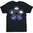 thumbnail image 2 of The Big Bang Theory Rock Paper Scissors Lizard Spock Black Adult T-Shirt, 2 of 2