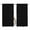 Black, variant on Black Semi Sheer Window Curtains 72 Inches Long, Pure Black Rod Pocket Voile Silky Chiffon Curtain Light Filtering Drapes for Living Room, Kitchen, Bedroom, 52"x72", 2 Panels