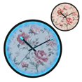 thumbnail image 2 of Indoor 12' Voice-Activated Luminous Decoration Wall Clock With LED Night Light Flowers, 2 of 8
