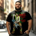 thumbnail image 2 of Men T Shirt for Big & Tall Man Graphic Short Sleeve Plus Size Oversized Tee Tshirts 6XL 3DTS10004, 2 of 8