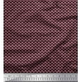 thumbnail image 1 of Soimoi Cotton Jersey Fabric Leaves & Stripe Print Fabric by The Yard 58 Inch Wide, 1 of 3