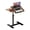 Walnut, variant on Mobile Overbed Table with Wheels, Height Adjustable Laptop Desk with Tiltable Top, Split Bedside Tray Table for Hospital Home Use, Sofa Side Table