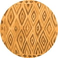 thumbnail image 1 of Ahgly Company Indoor Round Southwestern Orange Country Area Rugs, 5' Round, 1 of 1