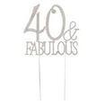 thumbnail image 2 of 40 fabulosos adornos para tartas imitación , cumpleaños, , , de para tartas, soporte para fot Yotijar Party Cake Topper, 2 of 7