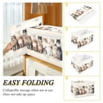 thumbnail image 5 of Cats White Storage Basket Foldable Laundry Basket Shelf Kids Toy Storage Container Organizer with Handles, 5 of 7