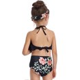 thumbnail image 4 of Girls Bikini Set Flower 2 Pieces Summer Swimsuit Beach Bathing Suit for Children, 4 of 10