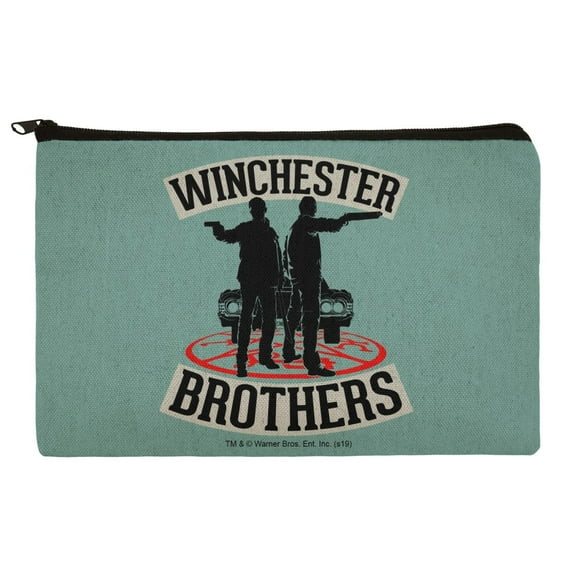 Supernatural Winchester Brothers Makeup Cosmetic Bag Organizer Pouch